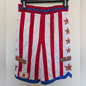 Harlem Globetrotters Basketball Shorts Youth Size Medium Striped Authentic VTG